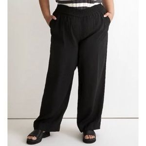 Madewell Plus Drapeweave Carley Wide-Leg Pants Women’s Size 2X Pull On P…